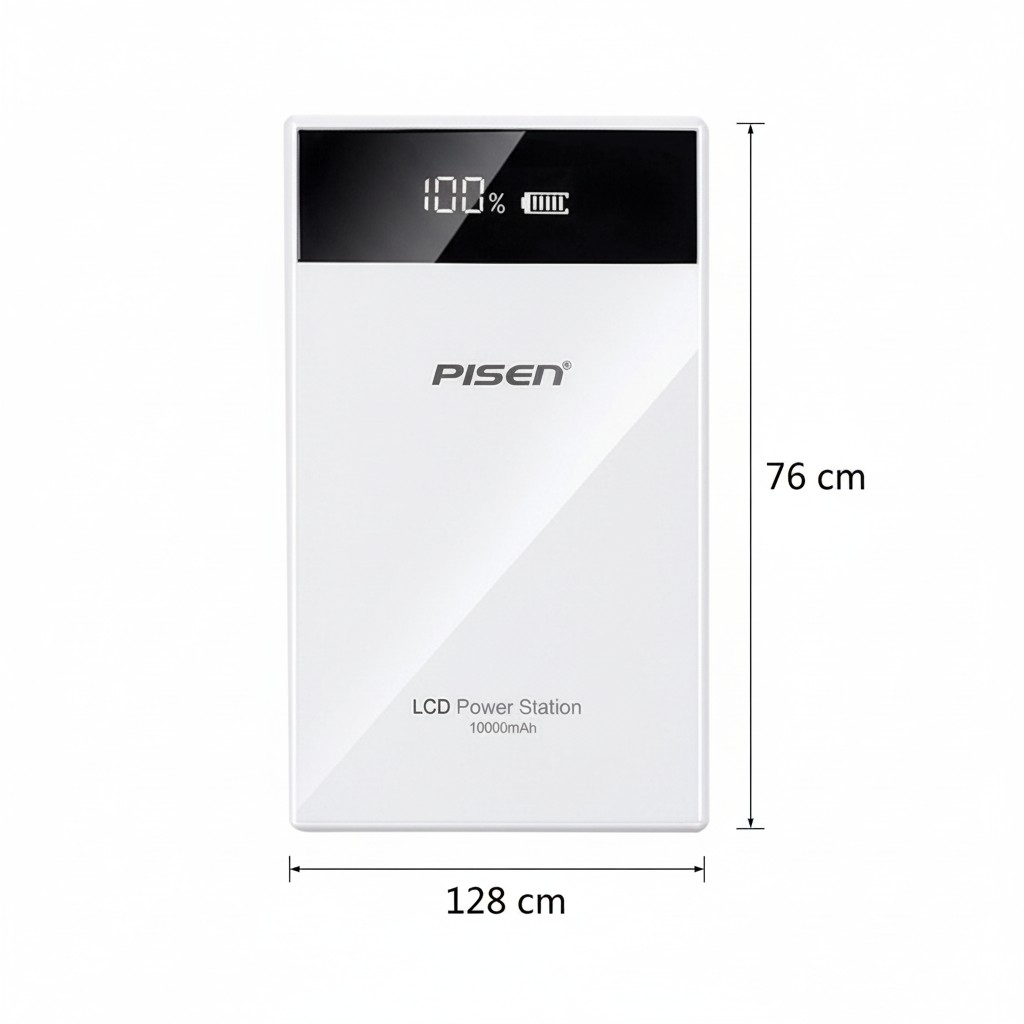 Kích thước Sạc dự phòng quà tặng in logo LCD Power Station 10000mAh SDP01