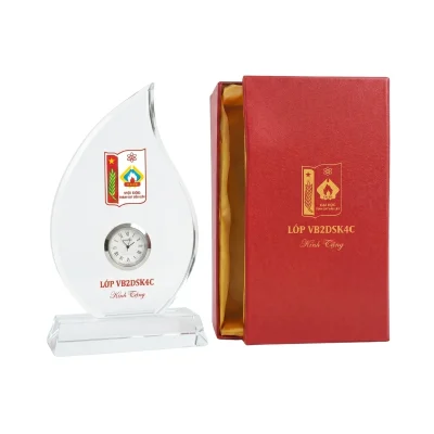 Hình giới thiệu mẫu đồng hồ ngọn lửa với nội dung tên lớp và hộp tham khảo