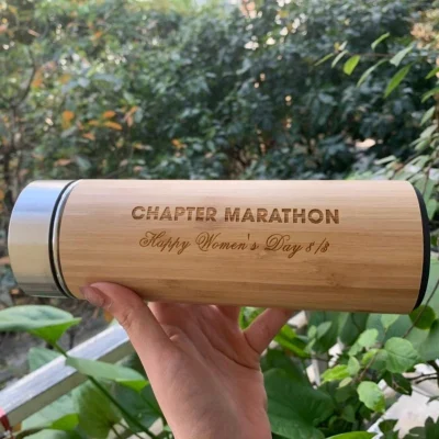 Ảnh nguồn bình tre CHAPTER MARATHON Happy Women’s Day 8/3 giữ nguyên chữ