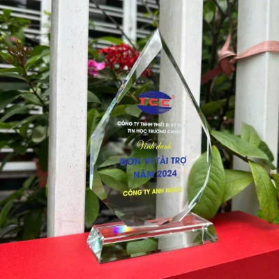 Ảnh nguồn mẫu giọt nước có logo TCC, nội dung đơn vị tài trợ năm 2024 và tên Công ty Anh Ngọc