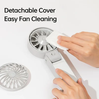 Đồ họa JISULIFE Life 7 mẫu trắng giữ chữ Detachable Cover Easy Fan Cleaning nắp tháo phần cánh và bàn tay trong khung gốc