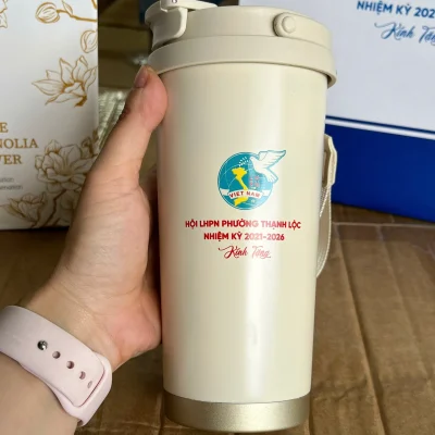 Ảnh thật nguồn ly Flower in Hội LHPN phường Thạnh Lộc nhiệm kỳ 2021–2026 Kính Tặng giữ nguyên