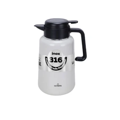 Catalog bản trắng La Fonte 014748 nắp đen tay cầm bên giữ nhãn inox316 và tên La Fonte trên thân