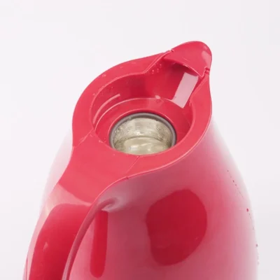 Ảnh thật RD1542N3E đỏ tháo nắp nhìn từ trên thấy miệng cổ bên trong và chi tiết hướng vòi rót giữ nguyên