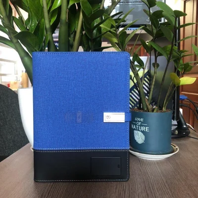 Ảnh thật nguồn sổ tích hợp sạc xanh phối đen với biểu tượng điện thoại, tai bìa màu bạc và ô nhận diện trống